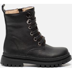 Shoesme Veterboots zwart Leer 22303