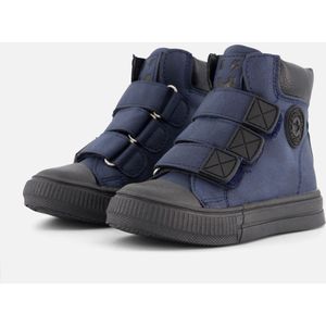 Muyters Velcro Sneakers blauw Imitatieleer
