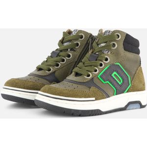 Develab Mid Sneakers groen Leer