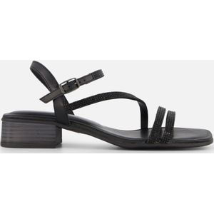 Tamaris Strass Sandalen zwart Leer