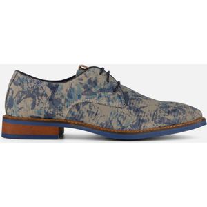 Vertice Veterschoenen blauw Leer