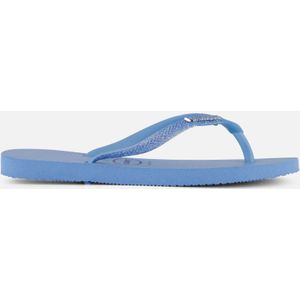 Havaianas Slim Glitter Slippers blauw Rubber