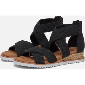 Skechers Bobs Desert Kiss Stretch Sandalen zwart