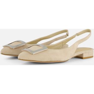 Linea Zeta Slingback Ballerina's beige Suede