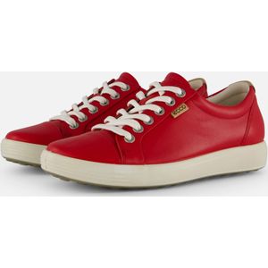 Ecco Soft 7 W Sneakers rood Leer