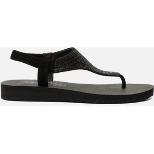 Skechers Meditation Rockstar Sandalen zwart