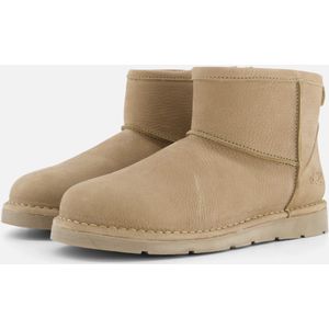 Aqa Enkellaarsjes taupe Nubuck