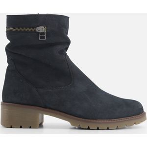 Feyn Joanne Enkellaarsjes blauw Suede