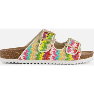 Colors of California Raffia Sandalen roze