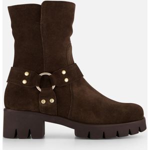 Gabor Enkellaarsjes bruin Suede