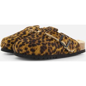 Scholl Fae Leopard Sandalen bruin Synthetisch