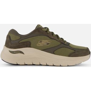 Skechers Arch Fit 2 0 - The Keep Heren Sneakers - Olijfgroen