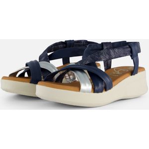 Oh My Sandals Sandalen blauw Leer