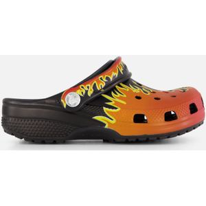 Crocs Graphic Flames Clogs Slippers zwart Rubber