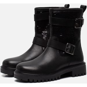 Muyters Biker boots zwart Leer