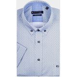 Giordano Casual hemd korte mouw Blauw League 316029/61