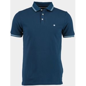 Bos Bright Blue Polo korte mouw Blauw Jason Polo Fine Pique 23108JA01BO/267 dark denim