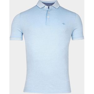 Baileys Polo korte mouw Blauw Poloshirt 2-tone oxford pique 415287/61