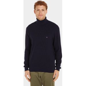 Tommy Hilfiger Coltrui Blauw Structure Roll Neck MW0MW36526/DW5