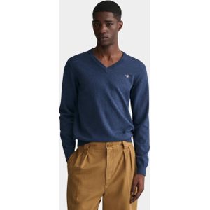 Gant Pullover Blauw Classic Cotton V-Neck 8030562/902
