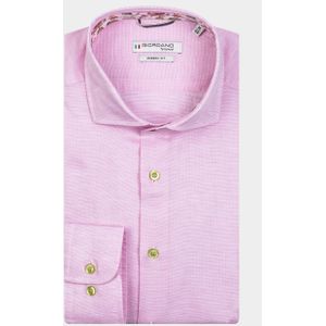 Giordano Casual hemd lange mouw Roze 217872/51