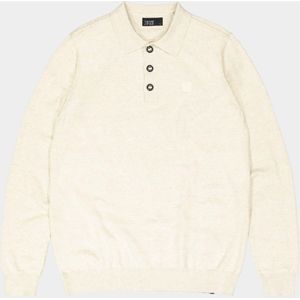 Butcher of Blue Polo lange mouw Beige Lt Clifden Polo L/S M2416001/618