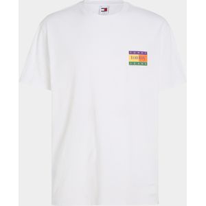 Tommy Jeans T-shirt korte mouw Wit Reg Summer Flag DM0DM19171/YBR