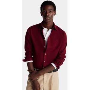 Tommy Hilfiger Casual hemd lange mouw Rood Flex Brushed Solid RF Shirt MW0MW36824/VLP