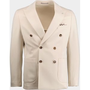 Born With Appetite Colbert Beige drop 8 DOUBLE DB jacket 241038DO39/150 off white