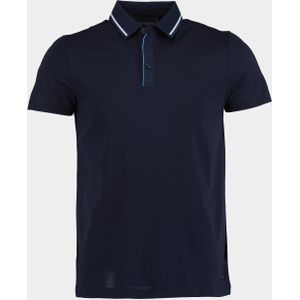 Scotland Blue - Hilton Polo Contrast Collar - Blauw - Korte Mouw - 25108HI31SB/290