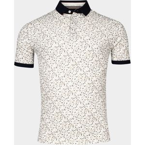 Baileys Polo korte mouw Wit Poloshirt pique allover print 415277/81