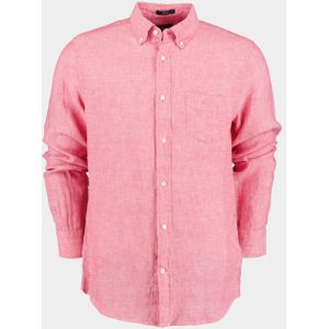 Gant Casual hemd lange mouw Roze Reg Linen Shirt 3230085/606
