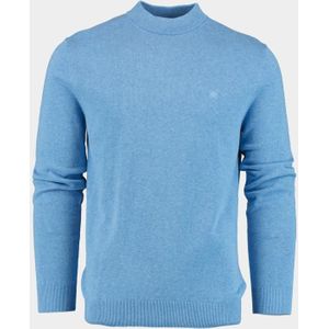 Bos Coltrui Blauw Tex Mockneck Pull 25305TE06BO/237 oxford blue