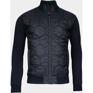 Giordano Vest Blauw Tommaso Hybrid cardigan Doubl 512801/60