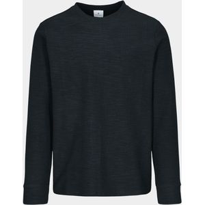 Basefield - T-shirt lange mouw - Blauw - Rundhals - Shirt - 219018502/654