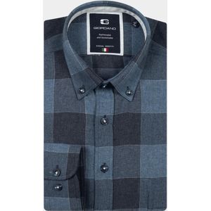 Giordano - Brando Long Sleeve - Casual Hemd - Blauw