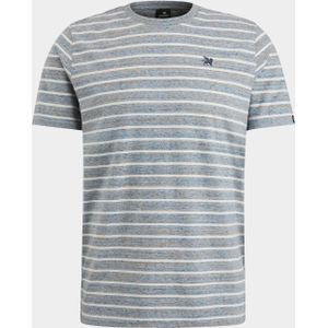 Vanguard T-shirt korte mouw Blauw Short sleeve r-neck melange j VTSS2403514/5038