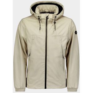 No Excess Softshell Beige Jacket Mid Long Hooded 23630215/014