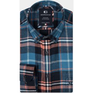 Giordano - Casual Hemd - Blauw - Brando - LS Button Down