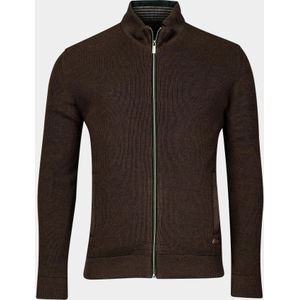 Baileys Vest Bruin Cardigan Zip 10gg structure 322133/89