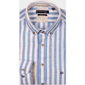 Giordano - Ivy Long Sleeve - Casual Hemd - Blauw - Lange Mouw