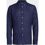 Tommy Hilfiger Casual hemd lange mouw Blauw Pigment Dyed LI Solid RF Shirt MW0MW34602/DCC