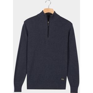 Baileys Half Zip Blauw Pullover 1/2 zip all-over 2- 528409/675