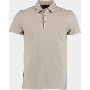 Scotland Blue Polo korte mouw Bruin Hilton Polo Contrast Collar 25108HI31SB/190 pebble