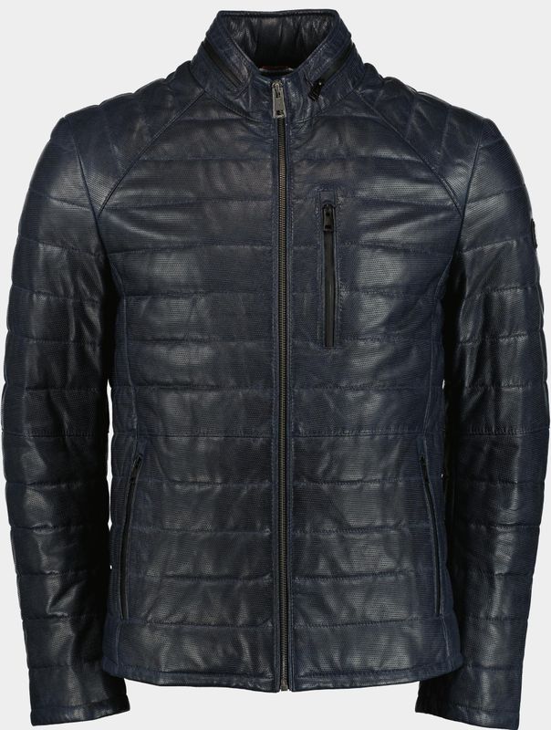 Donders 1860 Lederen jack Blauw Leather Jacket 52290/780