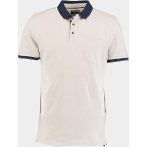 Commander - 3-Knopf-Polo-Shirt - Beige - Korte Mouw