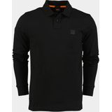 BOSS Orange Polo lange mouw Zwart Passerby 10256683 01 50507704/001