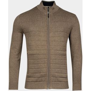 Baileys Vest Bruin Cardigan Zip 12gg, Front par 322001/875