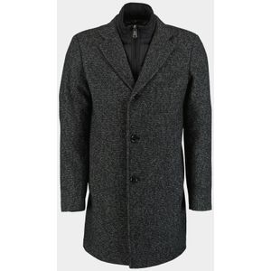 Commander Wollen Jas Zwart Wollmantel mit Inlet 213013460/901