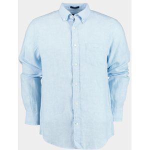 Gant Casual hemd lange mouw Blauw Reg Linen Shirt 3230085/468